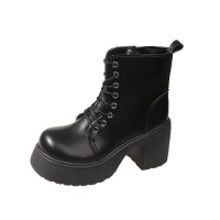 Зимние сапоги средней высоты